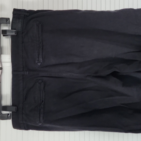 American eagle black stretch khaki soft chino wide leg cropped capri 12 - Picture 4 of 7